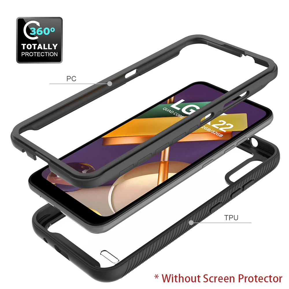 HX-LG20-K22 | LG K22 Case | Protection Military Grade w/ KEY Mount & Carabiner - Image 6
