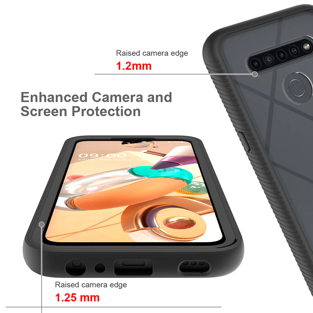 HX-LG20-K41S | LG K41s Case | Protection Military Grade w/ KEY Mount & Carabiner - Image 9