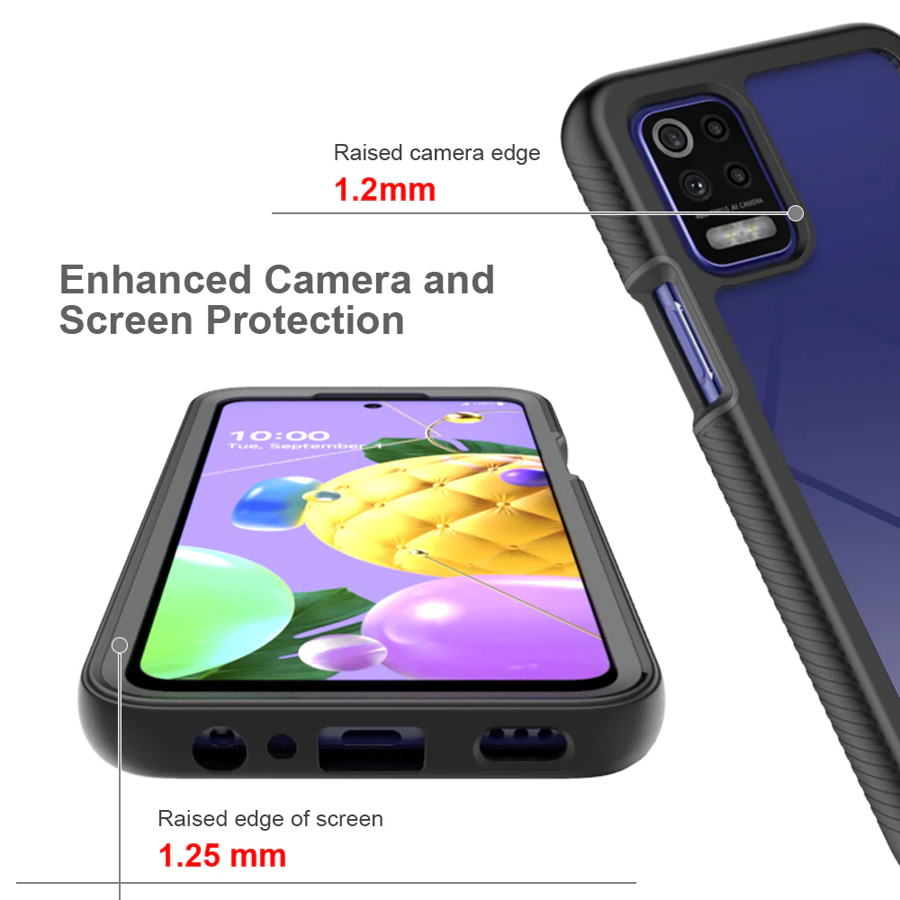 HX-LG20-K52 | LG K52 / Q52 / K62 Case | Protection Military Grade w/ KEY Mount & Carabiner - Image 8