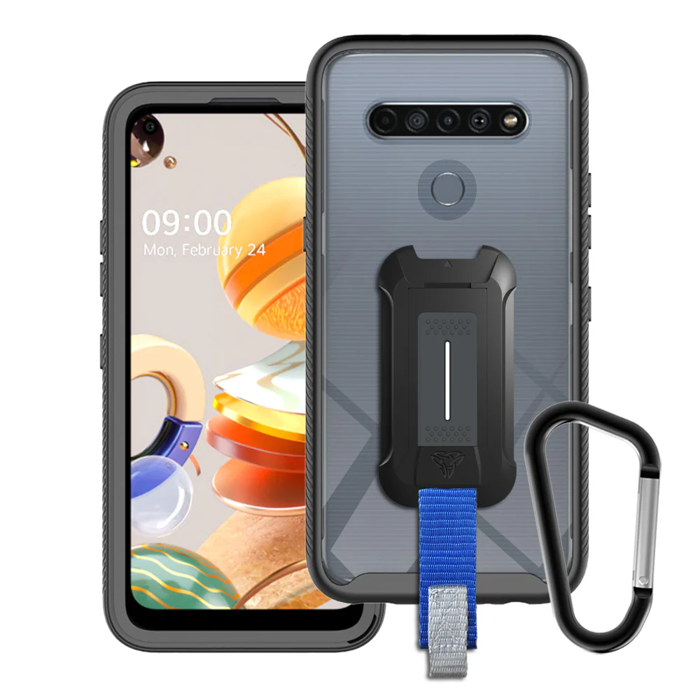 HX-LG20-K61 | LG K61 Case | Protection Military Grade w/ KEY Mount & Carabiner