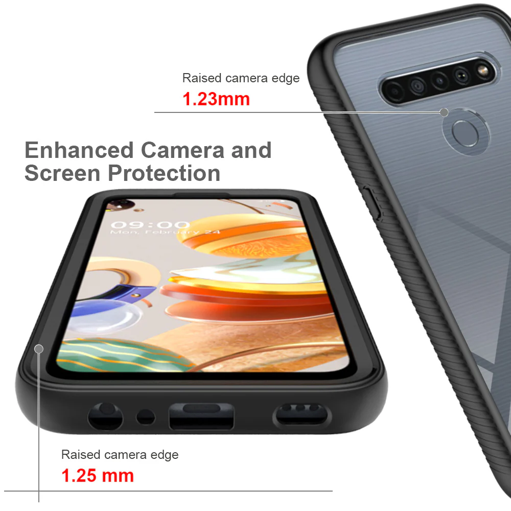 HX-LG20-K61 | LG K61 Case | Protection Military Grade w/ KEY Mount & Carabiner - Image 8