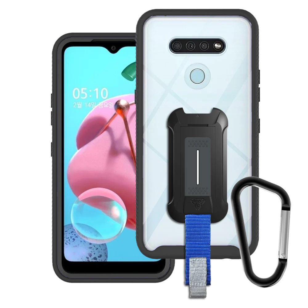 HX-LG20-Q51 | LG Q51 Case | Protection Military Grade w/ KEY Mount & Carabiner