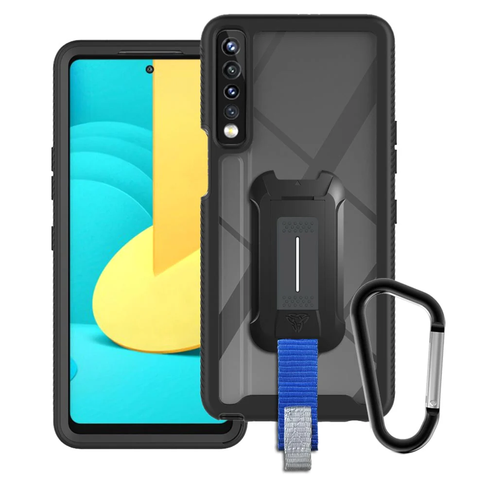 HX-LG21-ST74G | LG Stylo 7 4G Case | Protection Military Grade w/ KEY Mount & Carabiner