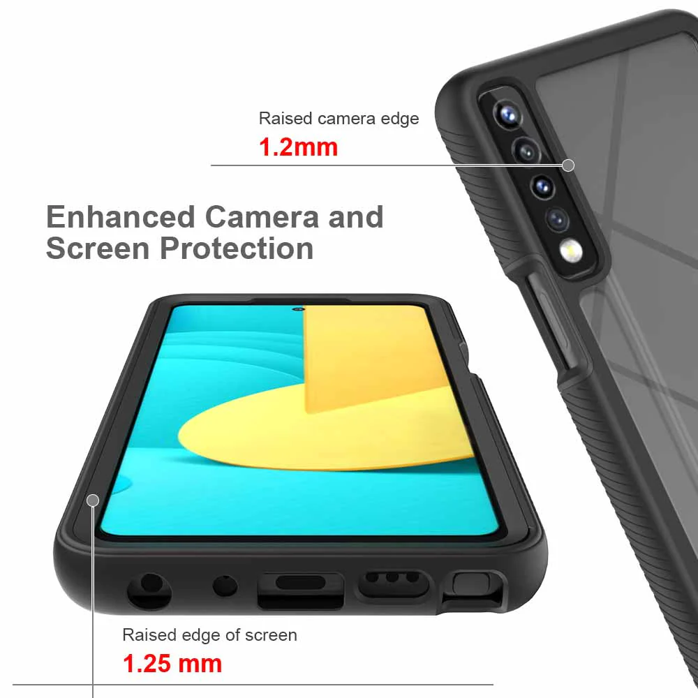 HX-LG21-ST74G | LG Stylo 7 4G Case | Protection Military Grade w/ KEY Mount & Carabiner - Image 9