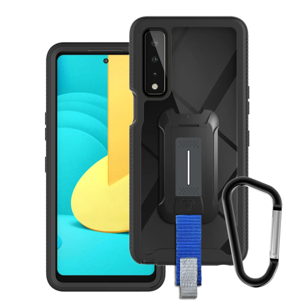 HX-LG21-ST75G | LG Stylo 7 5G Case | Protection Military Grade w/ KEY Mount & Carabiner