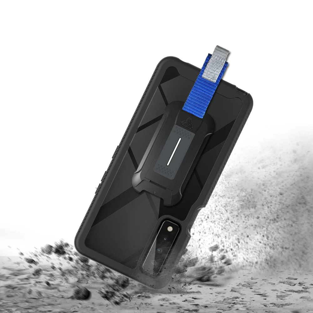 HX-LG21-ST75G | LG Stylo 7 5G Case | Protection Military Grade w/ KEY Mount & Carabiner - Image 7