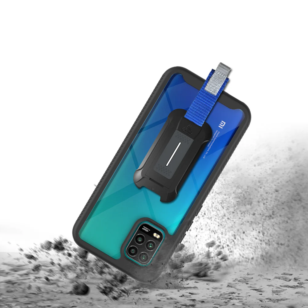 HX-Mi20-M10Lite | Xiaomi Mi 10 Lite Case | Protection Military Grade w/ KEY Mount & Carabiner - Image 7