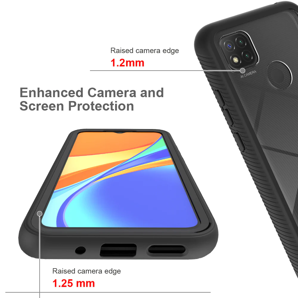 HX-Mi20-RM9C | Xiaomi Redmi 9C Case | Protection Military Grade w/ KEY Mount & Carabiner - Image 9