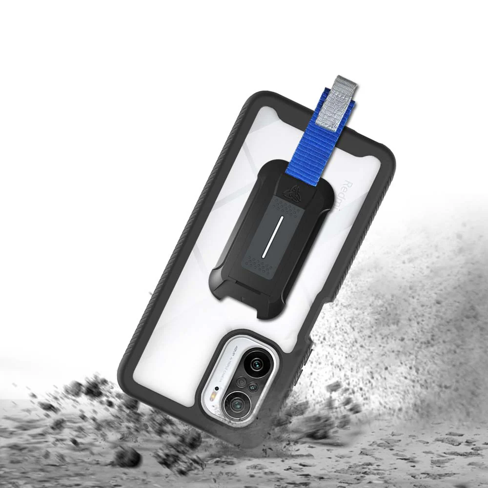 HX-Mi21-K40 | Xiaomi Redmi K40 / K40 Pro / Xiaomi Poco F3 Case | Protection Military Grade w/ KEY Mount & Carabiner - Image 8