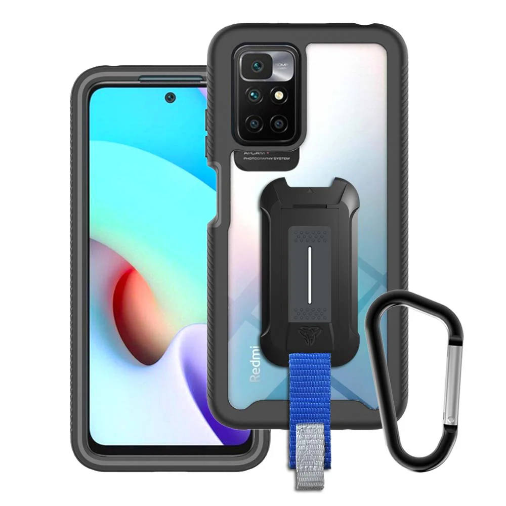 HX-Mi21-RM104G | Xiaomi Redmi 10 4G Case | Protection Military Grade w/ KEY Mount & Carabiner