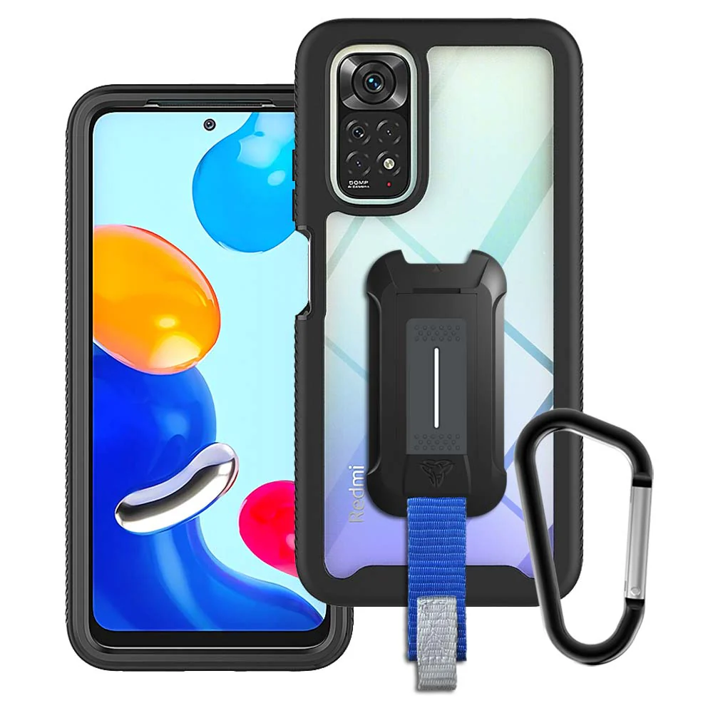 HX-Mi21-RMN11 | Xiaomi Redmi Note 11 / 11S | Protection Military Grade w/ KEY Mount & Carabiner