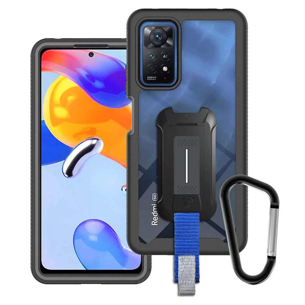 HX-Mi21-RMN11P | Xiaomi Redmi Note 11 Pro / 11 Pro 5G | Protection Military Grade w/ KEY Mount & Carabiner