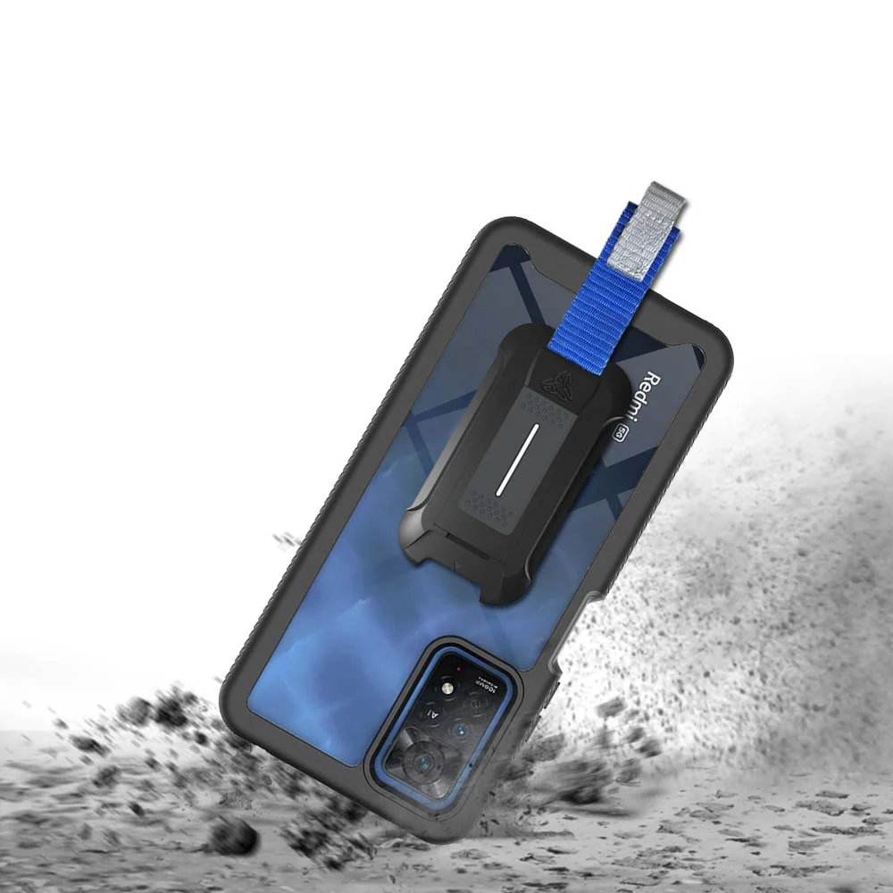 HX-Mi21-RMN11P | Xiaomi Redmi Note 11 Pro / 11 Pro 5G | Protection Military Grade w/ KEY Mount & Carabiner - Image 2