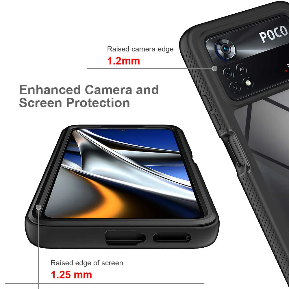 HX-Mi22-PCX4P | Xiaomi Poco X4 Pro 5G Case | Protection Military Grade w/ KEY Mount & Carabiner - Image 9