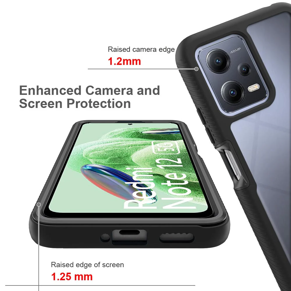HX-Mi22-RMN125G | Xiaomi Redmi Note 12 5G Case | Protection Military Grade w/ KEY Mount & Carabiner - Image 8