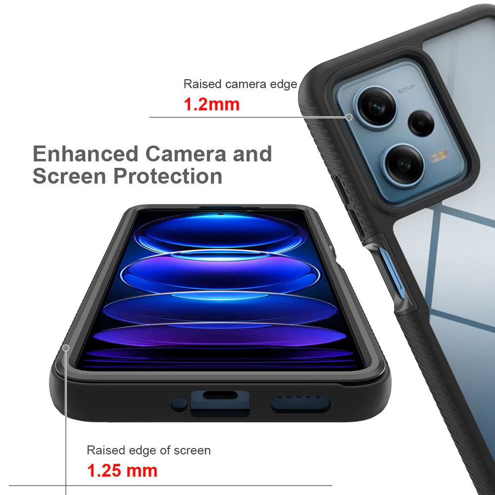 HX-Mi22-RMN12P5G | Xiaomi Poco X5 Pro 5G Case | Protection Military Grade w/ KEY Mount & Carabiner - Image 8