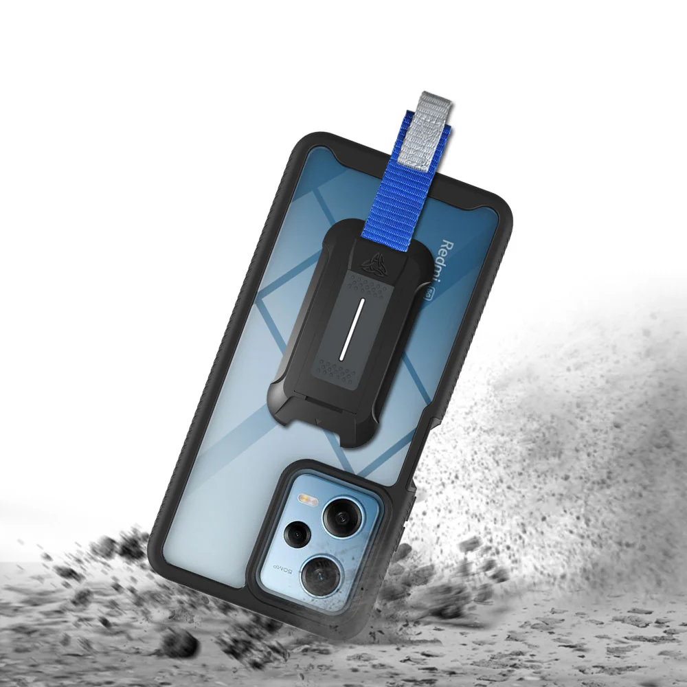 HX-Mi22-RMN12P5G | Xiaomi Redmi Note 12 Pro 5G Case | Protection Military Grade w/ KEY Mount & Carabiner - Image 2