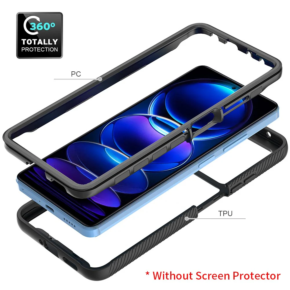 HX-Mi22-RMN12P5G | Xiaomi Redmi Note 12 Pro 5G Case | Protection Military Grade w/ KEY Mount & Carabiner - Image 9