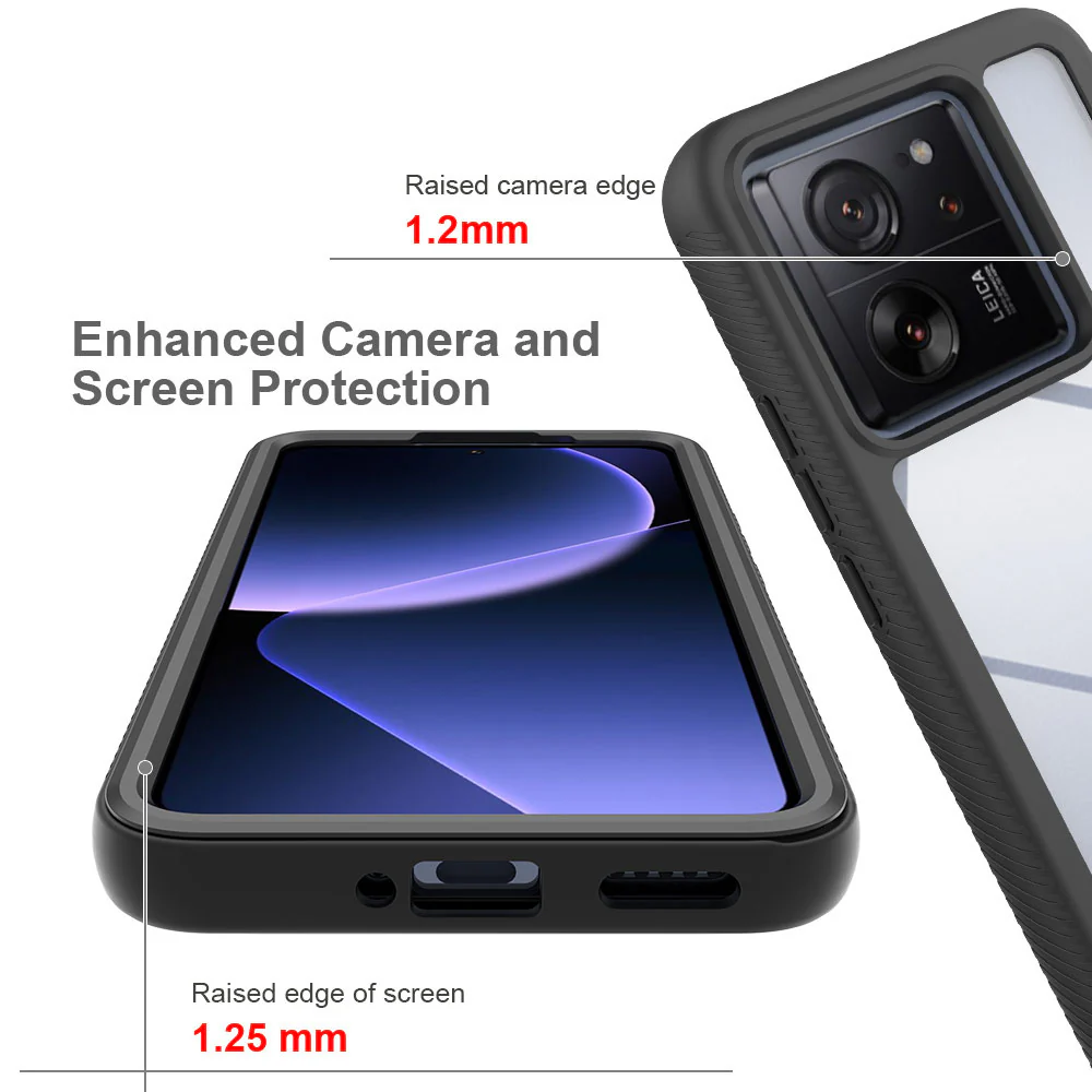 HX-Mi23-M13T | Xiaomi 13T / 13T Pro Case | Protection Military Grade w/ KEY Mount & Carabiner - Image 7