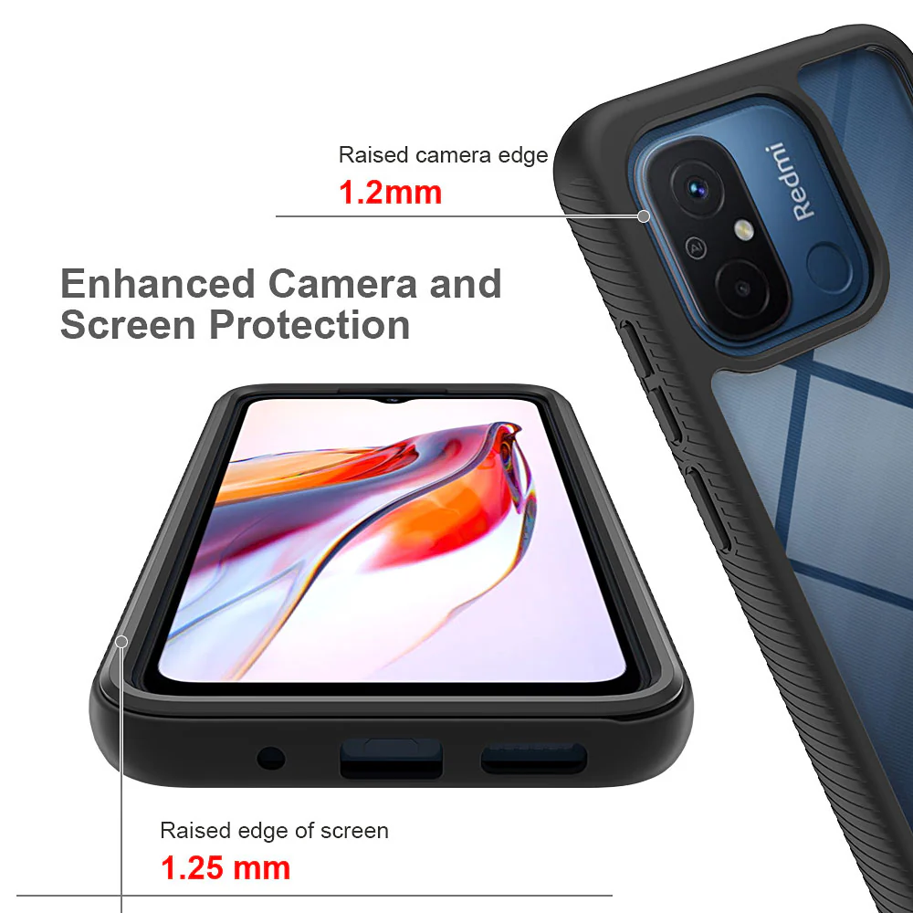HX-Mi23-RM12C | Xiaomi Redmi 12C Case | Protection Military Grade w/ KEY Mount & Carabiner - Image 8