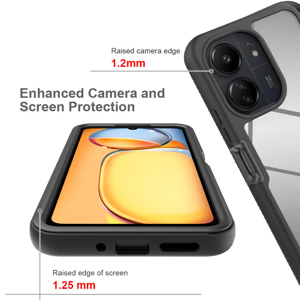 HX-Mi23-RM13C | Xiaomi Redmi 13C 5G / 13C 4G Case | Protection Military Grade w/ KEY Mount & Carabiner - Image 7