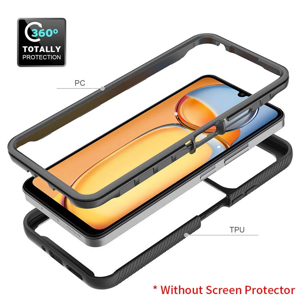 HX-Mi23-RM13C | Xiaomi Redmi 13C 5G / 13C 4G Case | Protection Military Grade w/ KEY Mount & Carabiner - Image 8