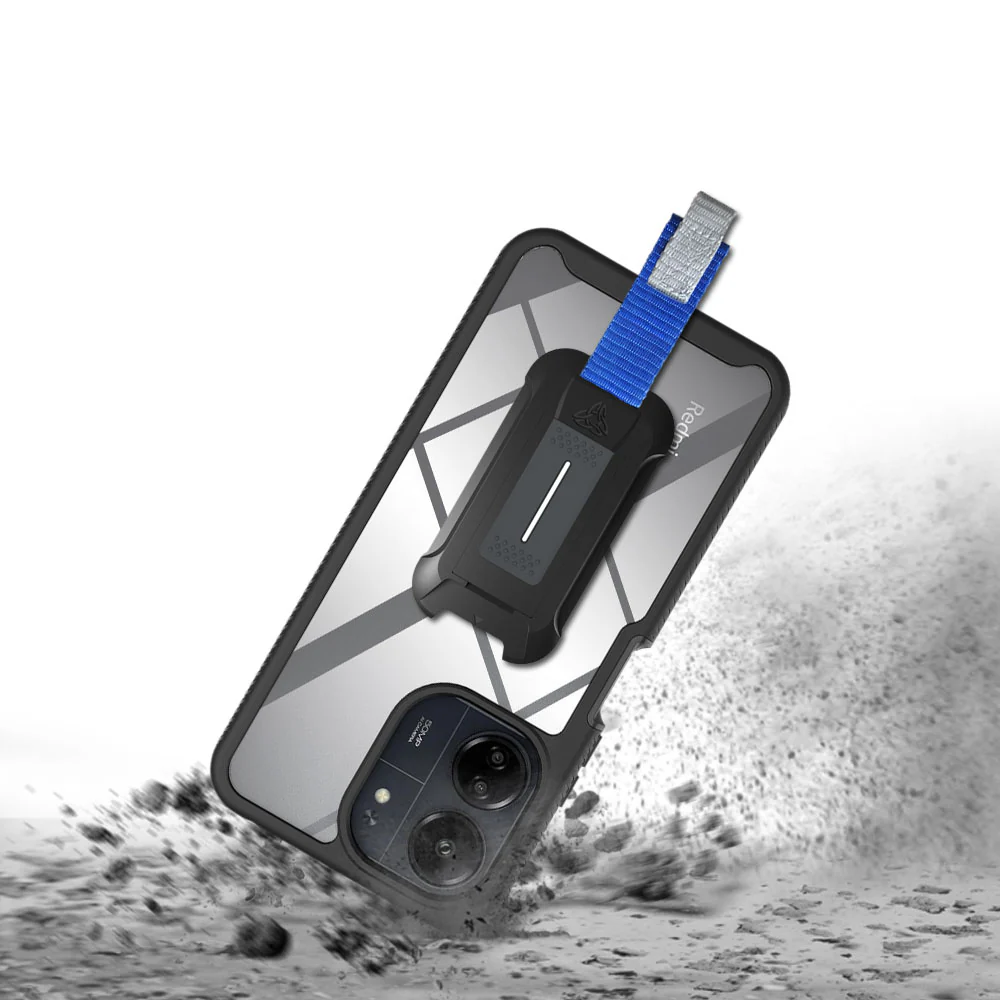 HX-Mi23-RM13C | Xiaomi Redmi 13C 5G / 13C 4G Case | Protection Military Grade w/ KEY Mount & Carabiner - Image 9