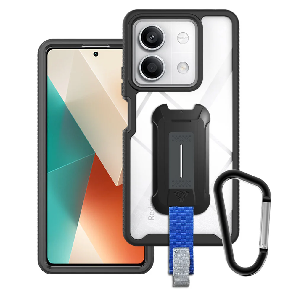 HX-Mi23-RMN135G | Xiaomi Redmi Note 13 5G Case | Protection Military Grade w/ KEY Mount & Carabiner