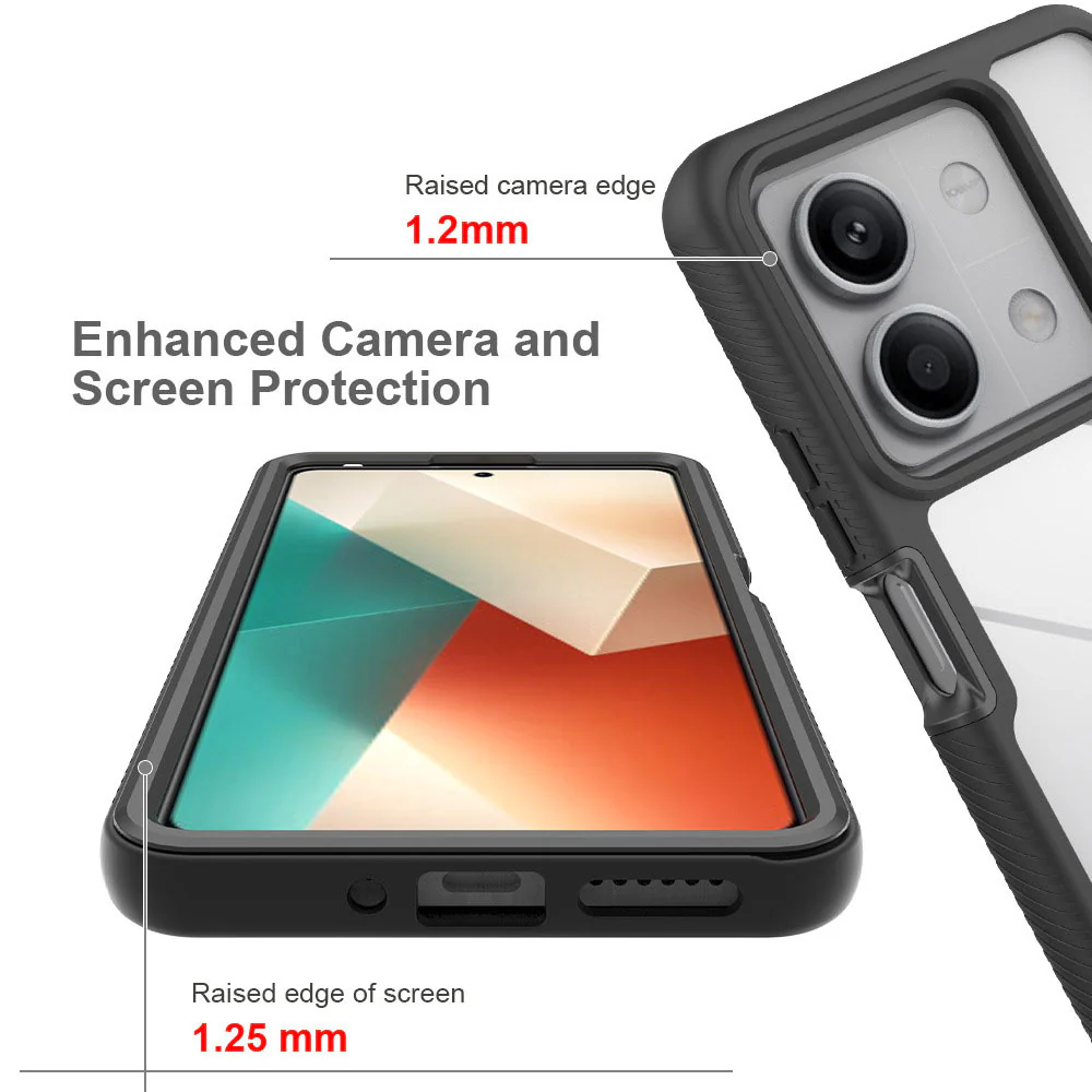 HX-Mi23-RMN135G | Xiaomi Redmi Note 13 5G Case | Protection Military Grade w/ KEY Mount & Carabiner - Image 7