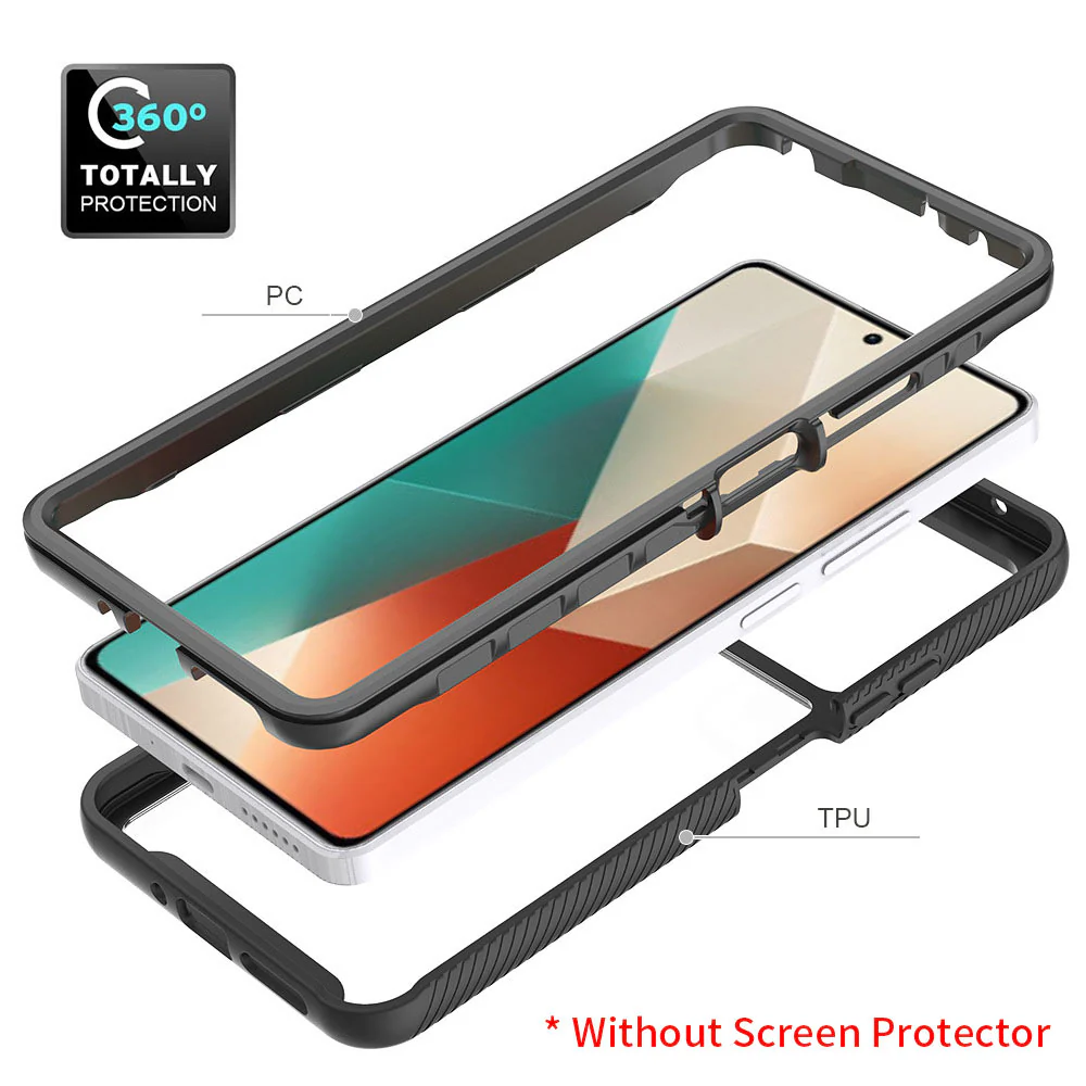 HX-Mi23-RMN135G | Xiaomi Redmi Note 13 5G Case | Protection Military Grade w/ KEY Mount & Carabiner - Image 8