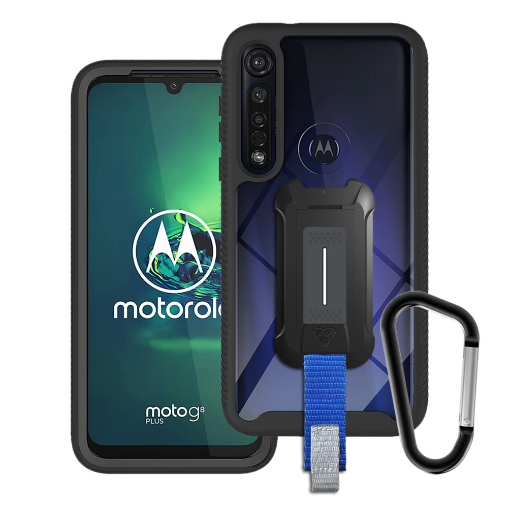 HX-MT19-G8PLUS | Motorola Moto G8 Plus Case | Protection Military Grade w/ KEY Mount & Carabiner