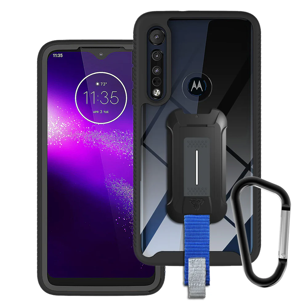 HX-MT19-G8PY | Motorola Moto G8 Play Case | Protection Military Grade w/ KEY Mount & Carabiner