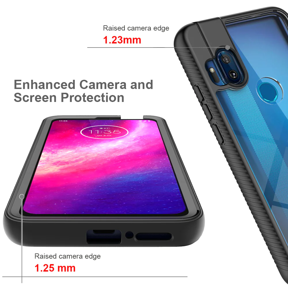 HX-MT19-OH | Motorola One Hyper Case | Protection Military Grade w/ KEY Mount & Carabiner - Image 9
