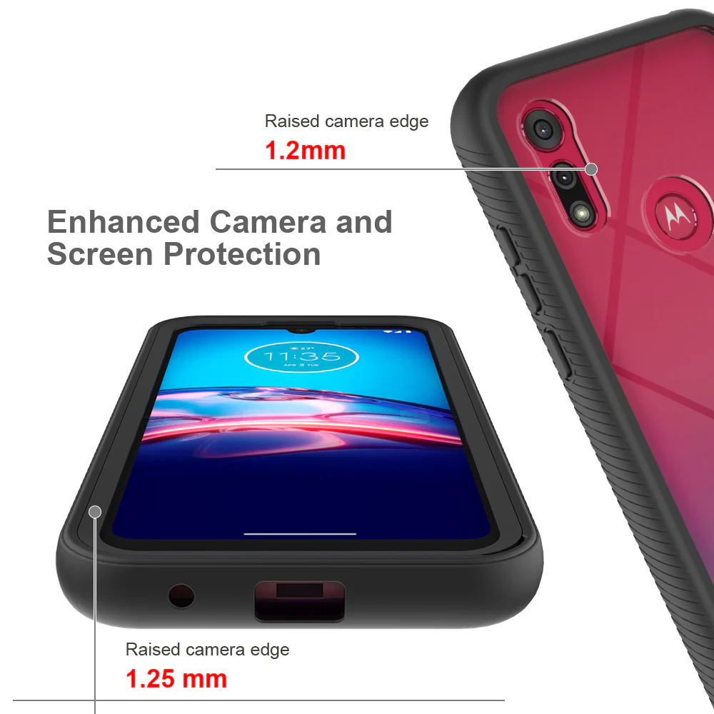 HX-MT20-E6S | Motorola Moto E6s 2020 Case | Protection Military Grade w/ KEY Mount & Carabiner - Image 10