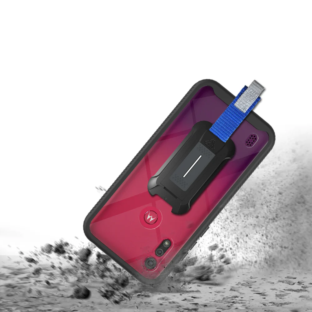 HX-MT20-E6S | Motorola Moto E6s 2020 Case | Protection Military Grade w/ KEY Mount & Carabiner - Image 7