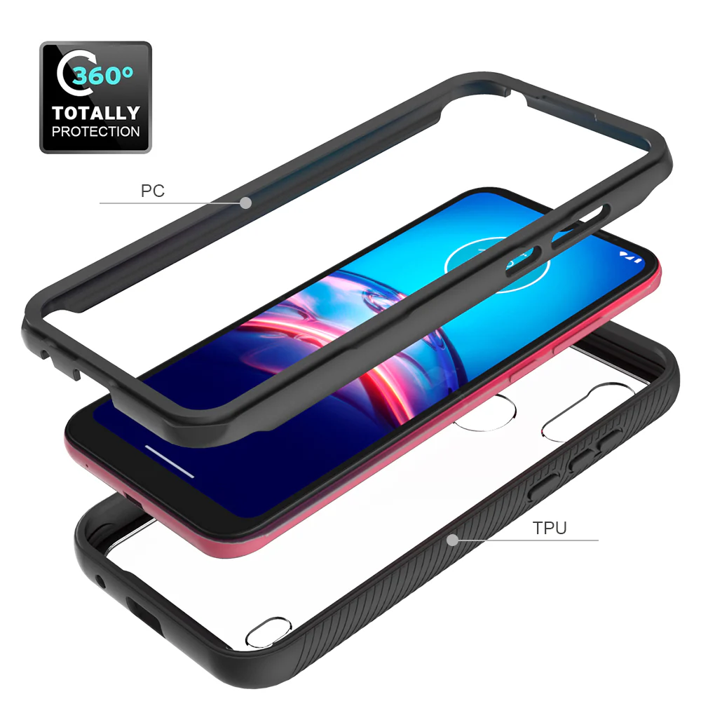 HX-MT20-E6S | Motorola Moto E6s 2020 Case | Protection Military Grade w/ KEY Mount & Carabiner - Image 9