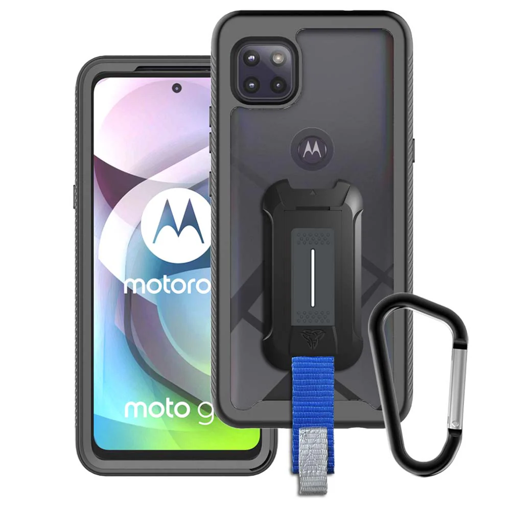 HX-MT20-G5G | Motorola Moto G 5G (2020) Case | Protection Military Grade w/ KEY Mount & Carabiner