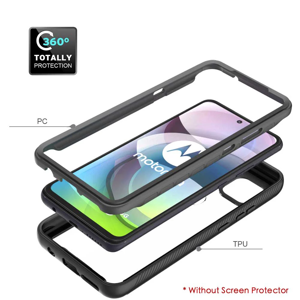 HX-MT20-G5G | Motorola Moto G 5G (2020) Case | Protection Military Grade w/ KEY Mount & Carabiner - Image 6