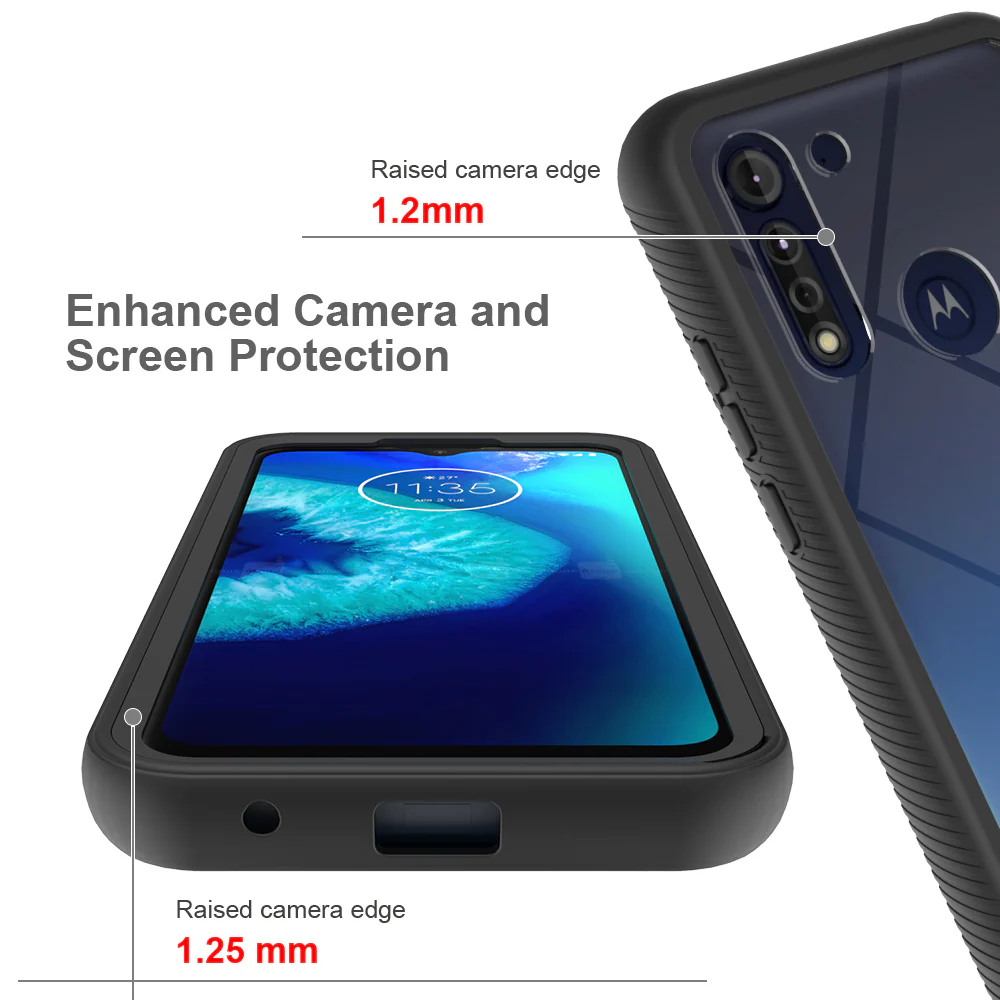 HX-MT20-G8PWL | Motorola Moto G8 Power Lite Case | Protection Military Grade w/ KEY Mount & Carabiner - Image 8