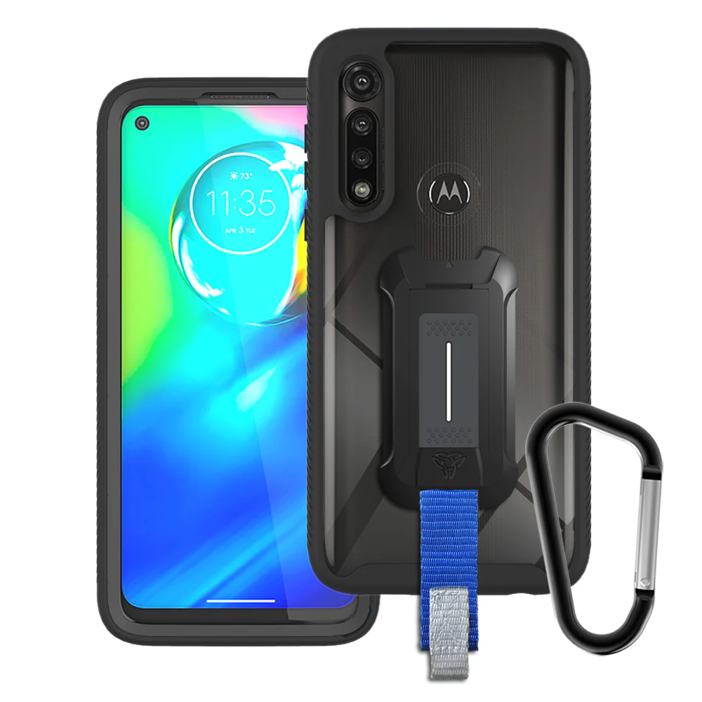 HX-MT20-G8PWR*US | Motorola Moto G8 Power (US Ver.) Case | Protection Military Grade w/ KEY Mount & Carabiner