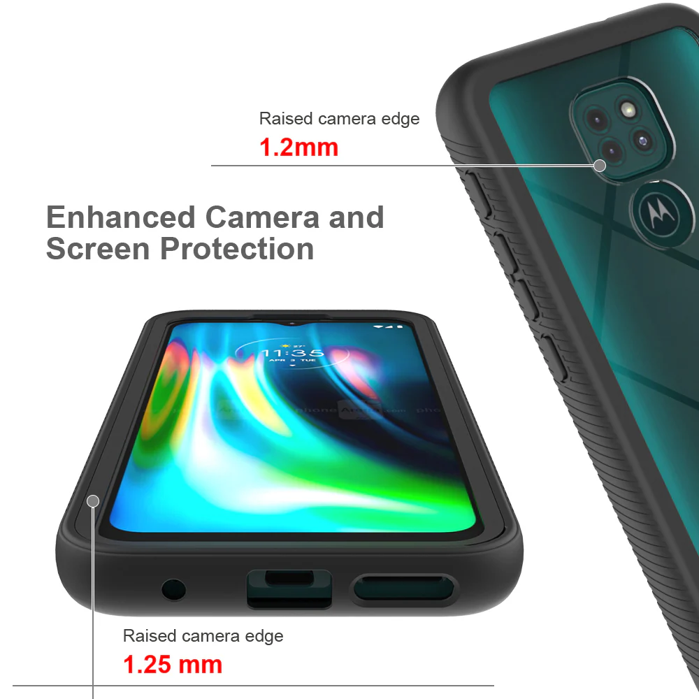 HX-MT20-G9 | Motorola Moto G9 / G9 Play Case | Protection Military Grade w/ KEY Mount & Carabiner - Image 6