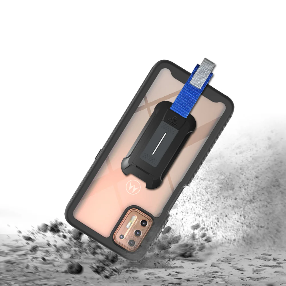 HX-MT20-G9PL | Motorola Moto G9 Plus Case | Protection Military Grade w/ KEY Mount & Carabiner - Image 6