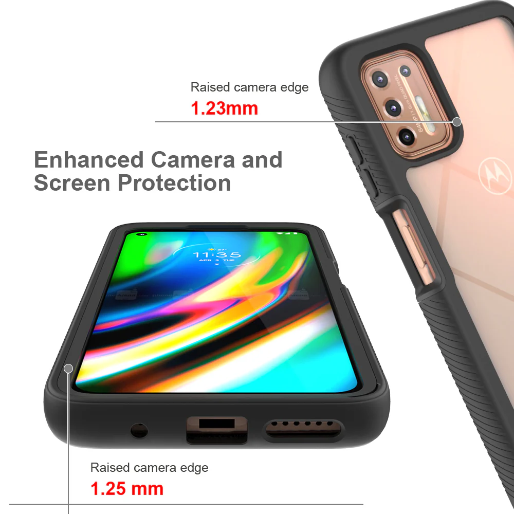 HX-MT20-G9PL | Motorola Moto G9 Plus Case | Protection Military Grade w/ KEY Mount & Carabiner - Image 7