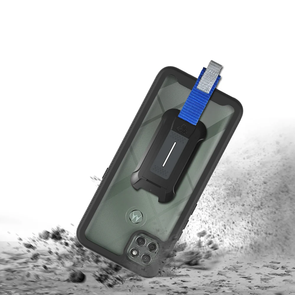 HX-MT20-G9PW | Motorola Moto G9 Power Case | Protection Military Grade w/ KEY Mount & Carabiner - Image 6