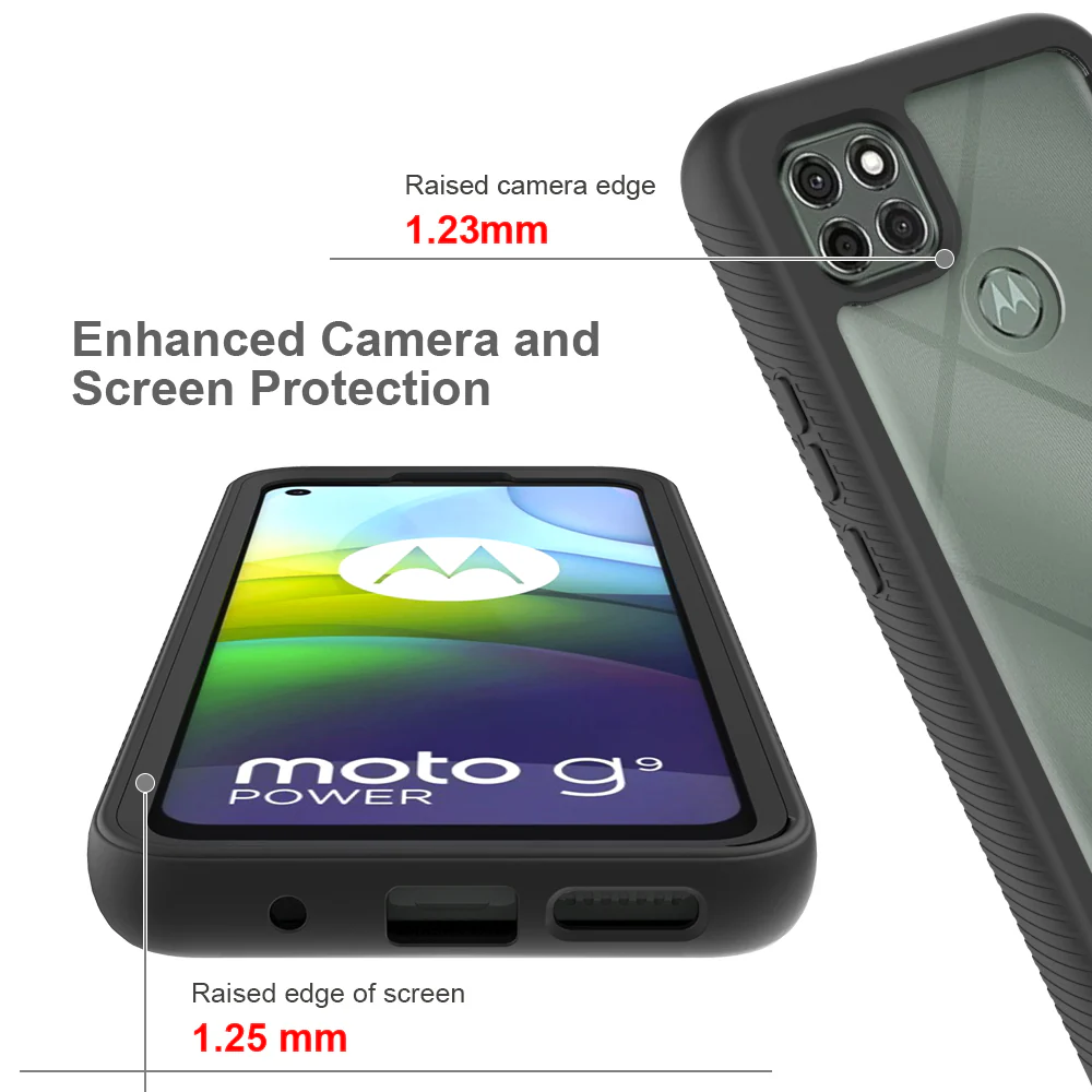 HX-MT20-G9PW | Motorola Moto G9 Power Case | Protection Military Grade w/ KEY Mount & Carabiner - Image 8