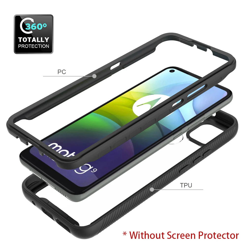 HX-MT20-G9PW | Motorola Moto G9 Power Case | Protection Military Grade w/ KEY Mount & Carabiner - Image 9