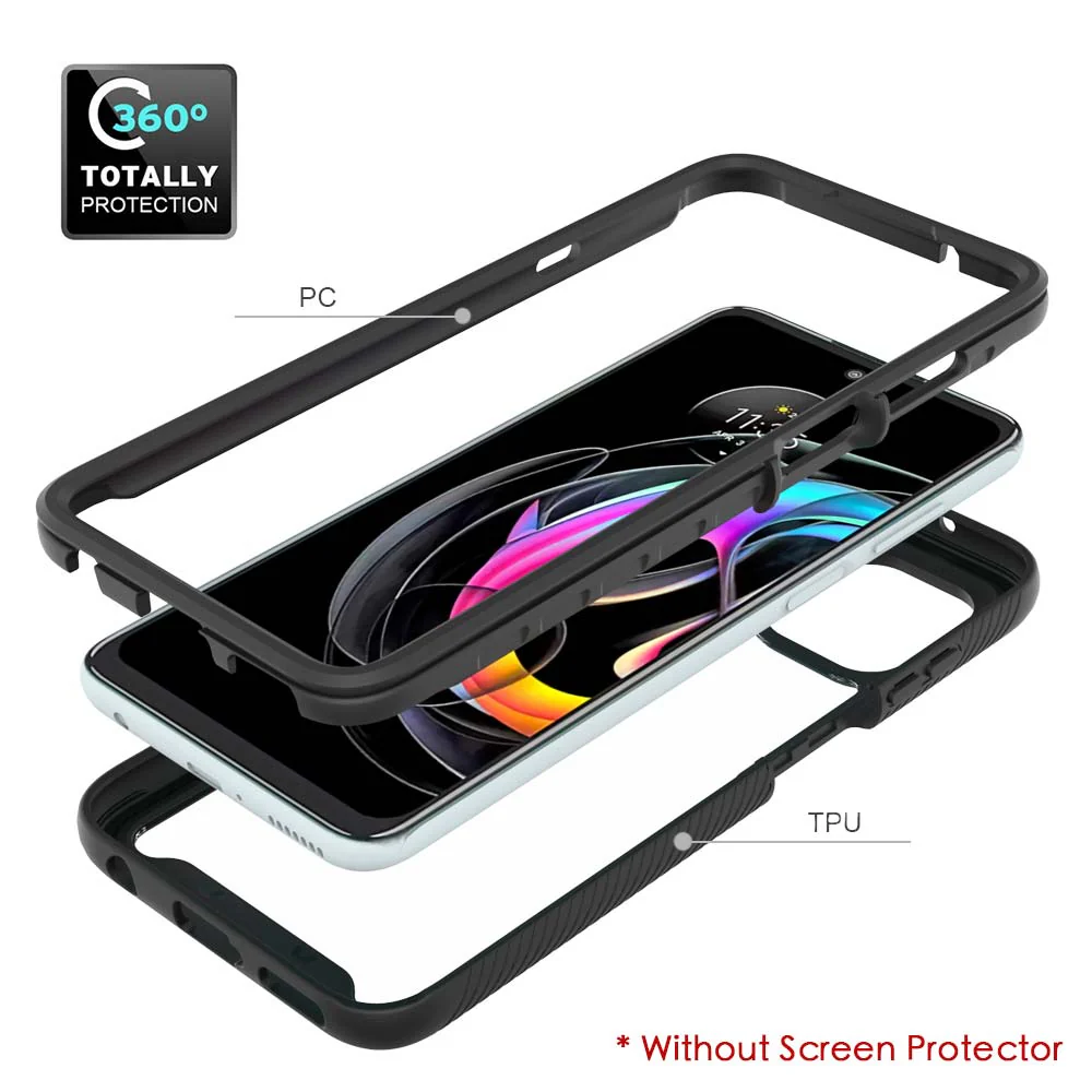 HX-MT21-EG20LT | Motorola Edge 20 Lite Case| Protection Military Grade w/ KEY Mount & Carabiner - Image 8