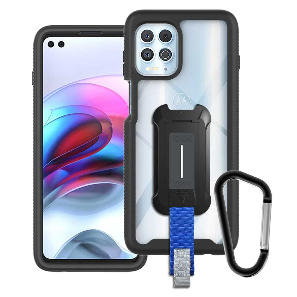 HX-MT21-EGS | Motorola Edge S Case | Protection Military Grade w/ KEY Mount & Carabiner