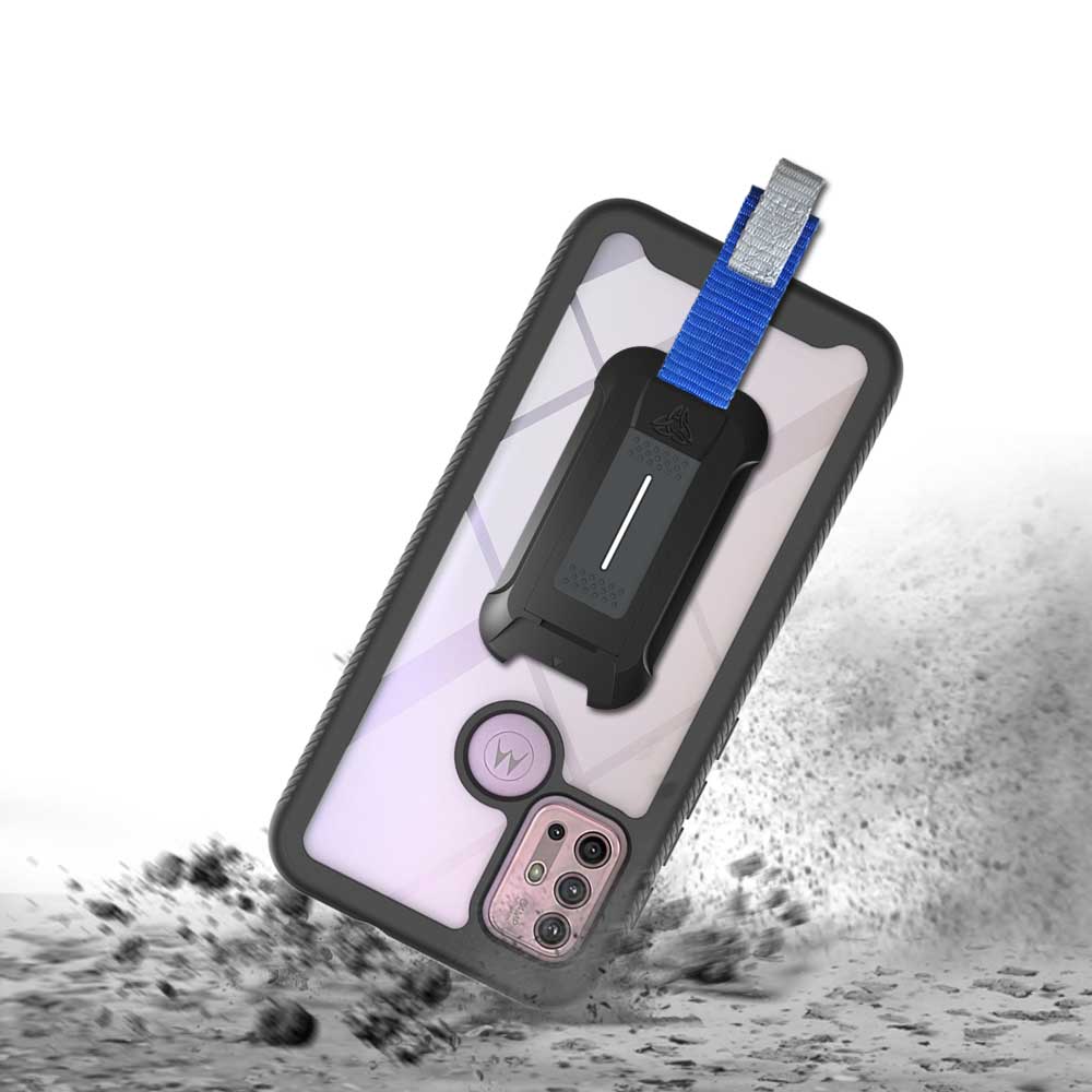HX-MT21-G30 | Motorola Moto G30/G20/G10 Case | Protection Military Grade w/ KEY Mount & Carabiner - Image 9