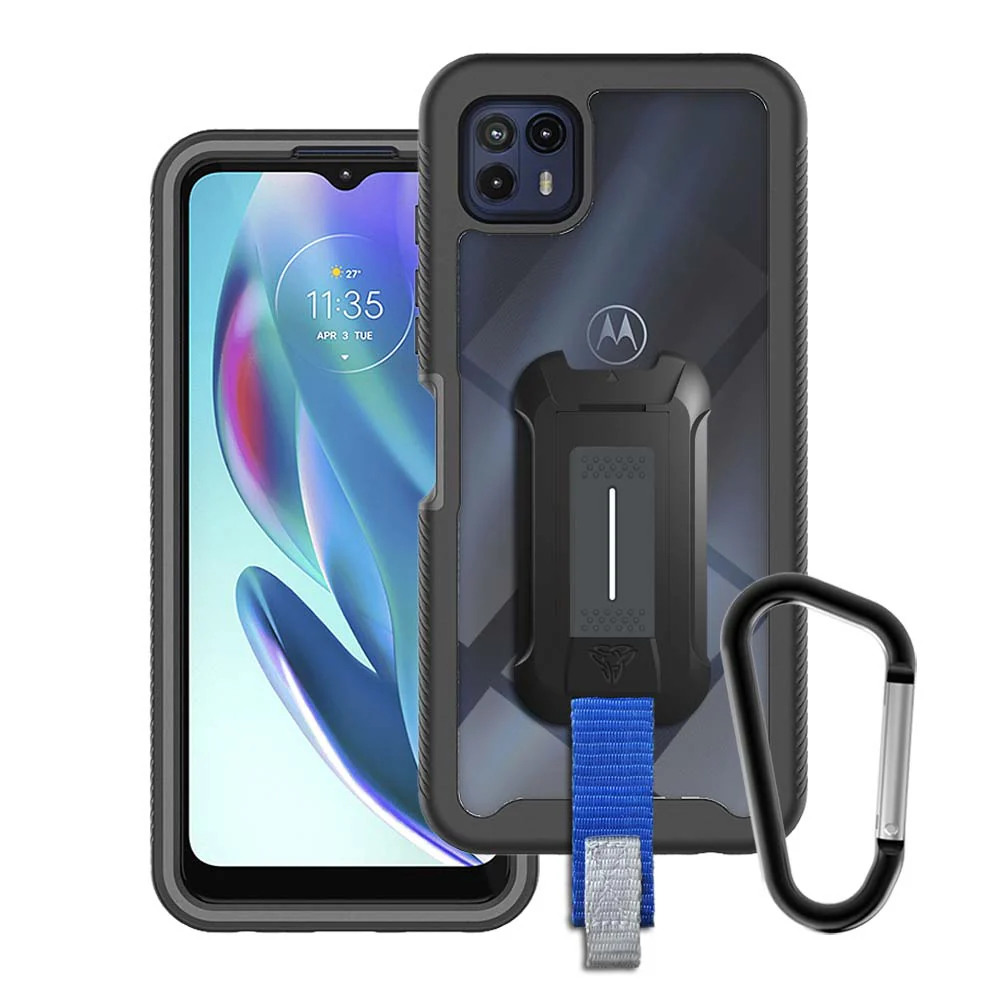 HX-MT21-G505G | Motorola Moto G50 5G Case | Protection Military Grade w/ KEY Mount & Carabiner
